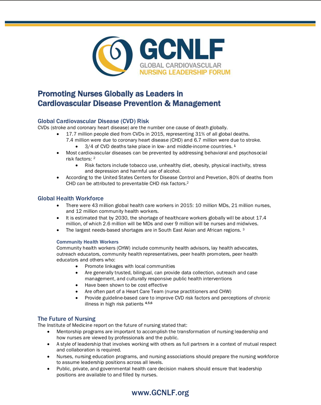 GCNLF Guidance Document