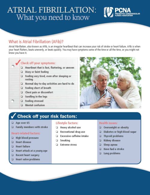AFib Patient Ed Sheet - English AFib Patient Ed Sheet - English