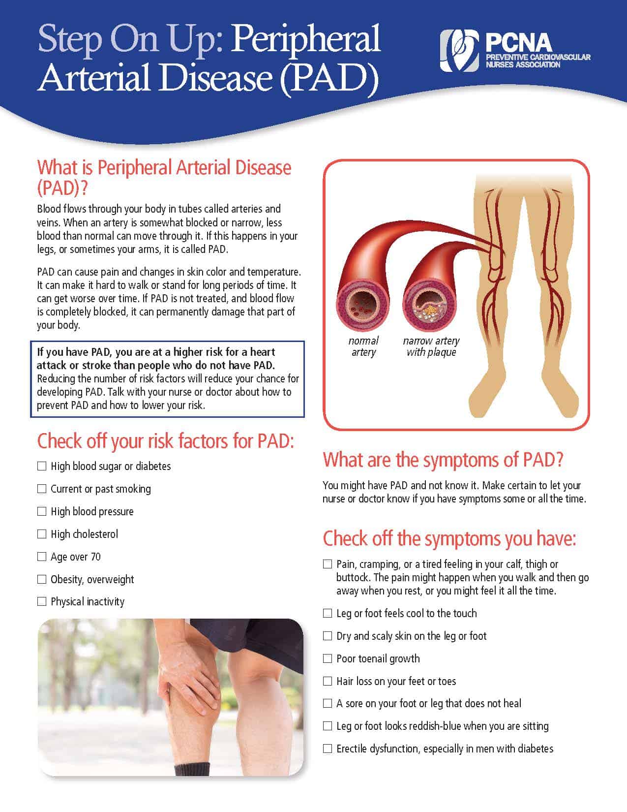 PAD Patient Ed sheet - English PAD Patient Ed sheet - English